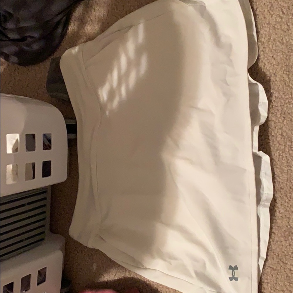 Girls white golf skirt